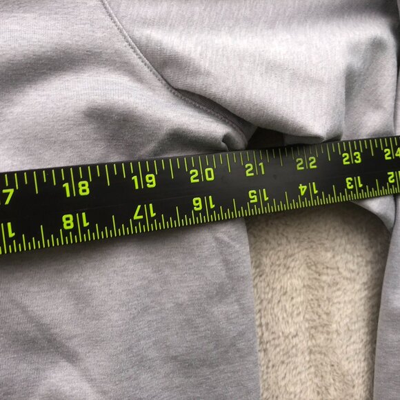 Vouri Men Hoodie Sweatshirt Large Gray Pullover Activewear Athleisure Drawstring - Picture 5 of 13